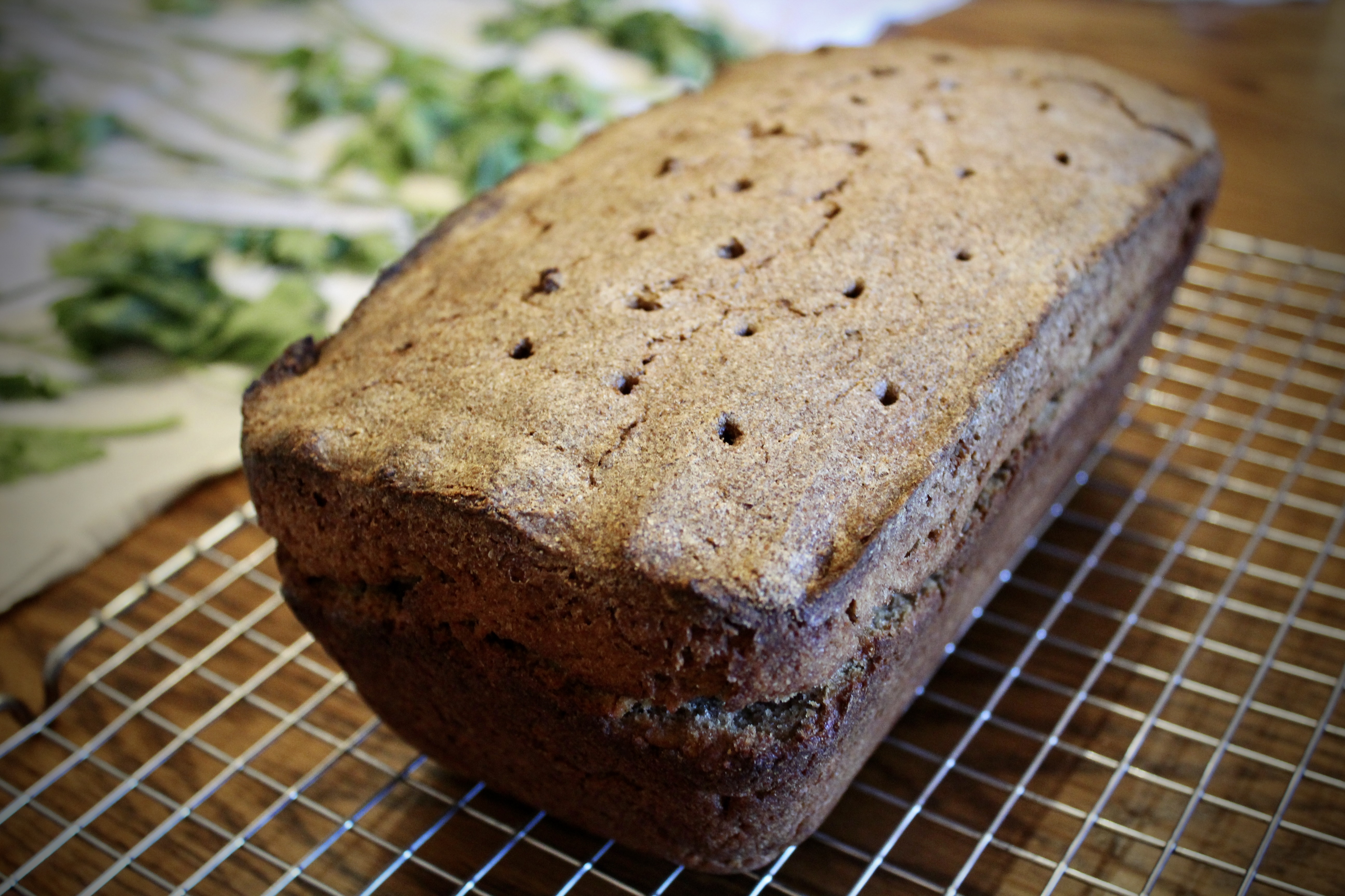 Freshly Baked Loaf of Lithuanian Rye Bread