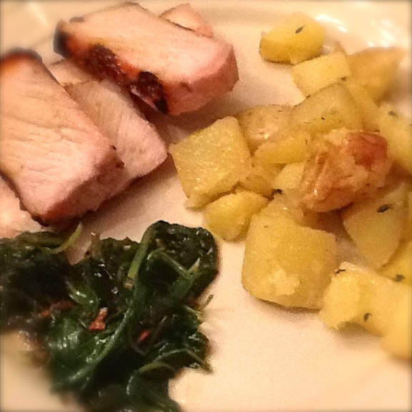 Apple Glazed Pork Plated