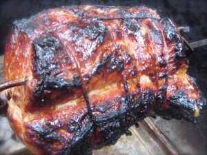 Char Siu on Rotisserie