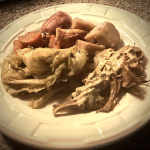 Corned Jackfruit, Cabbage, Potatoes, Carrots, Etc.