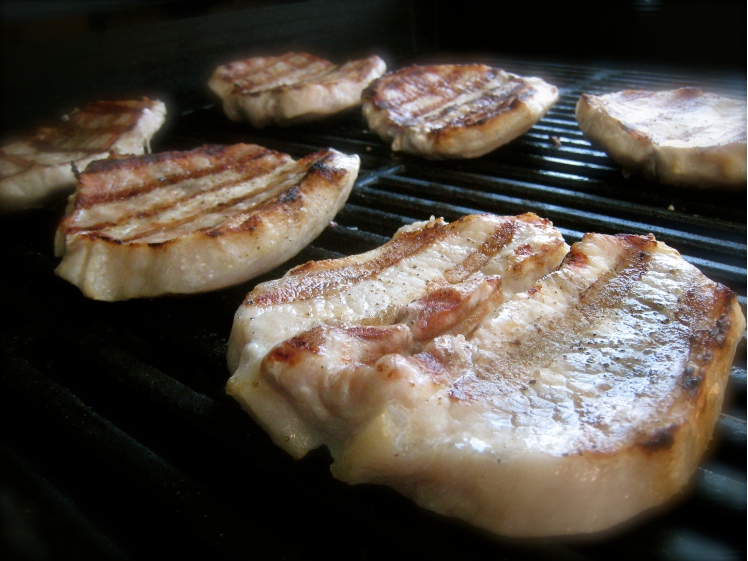 Grilling Jack Daniels Pork Chops