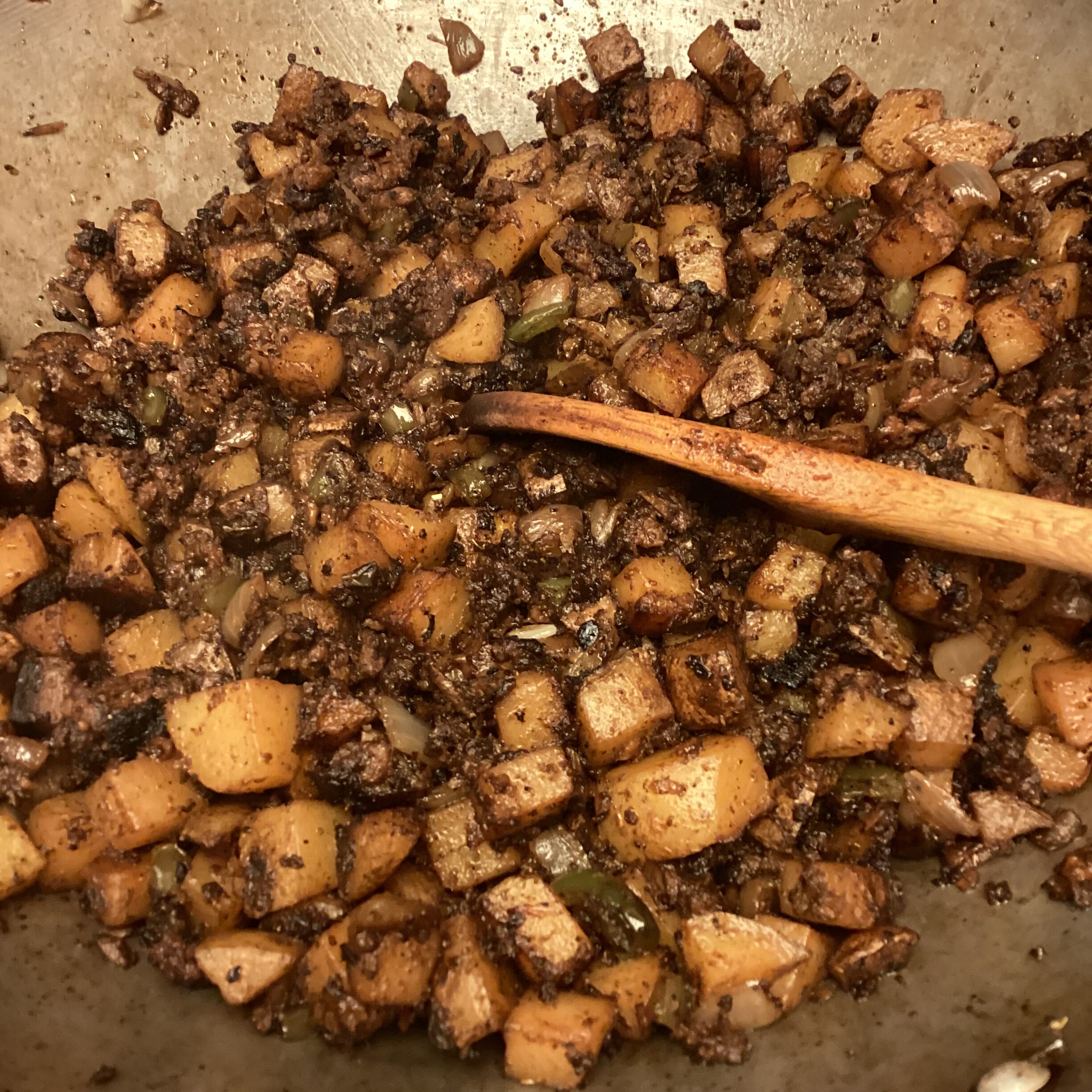 Vegan Chorizo Hash in the Wok