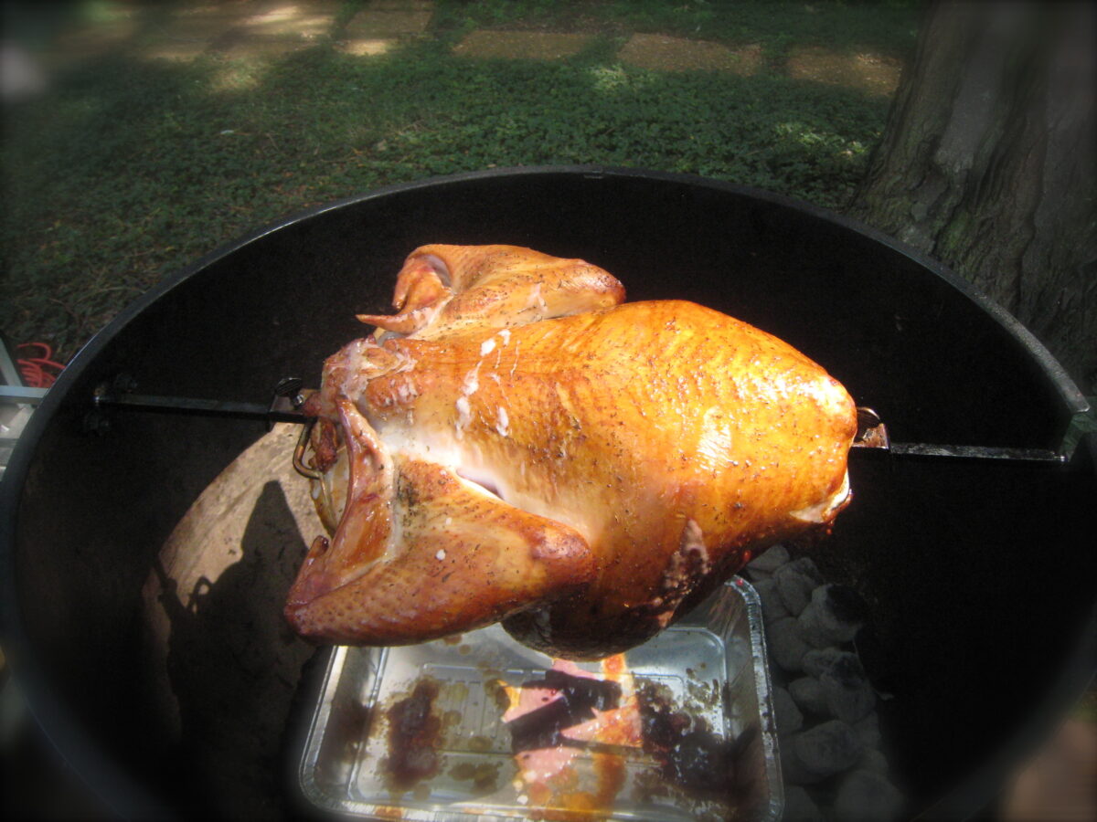 tie turkey for rotisserie